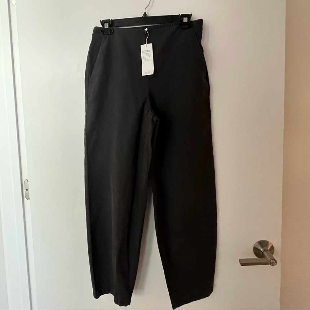 NWT XS Eileen Fisher organic cotton hemp lantern pant in graphite